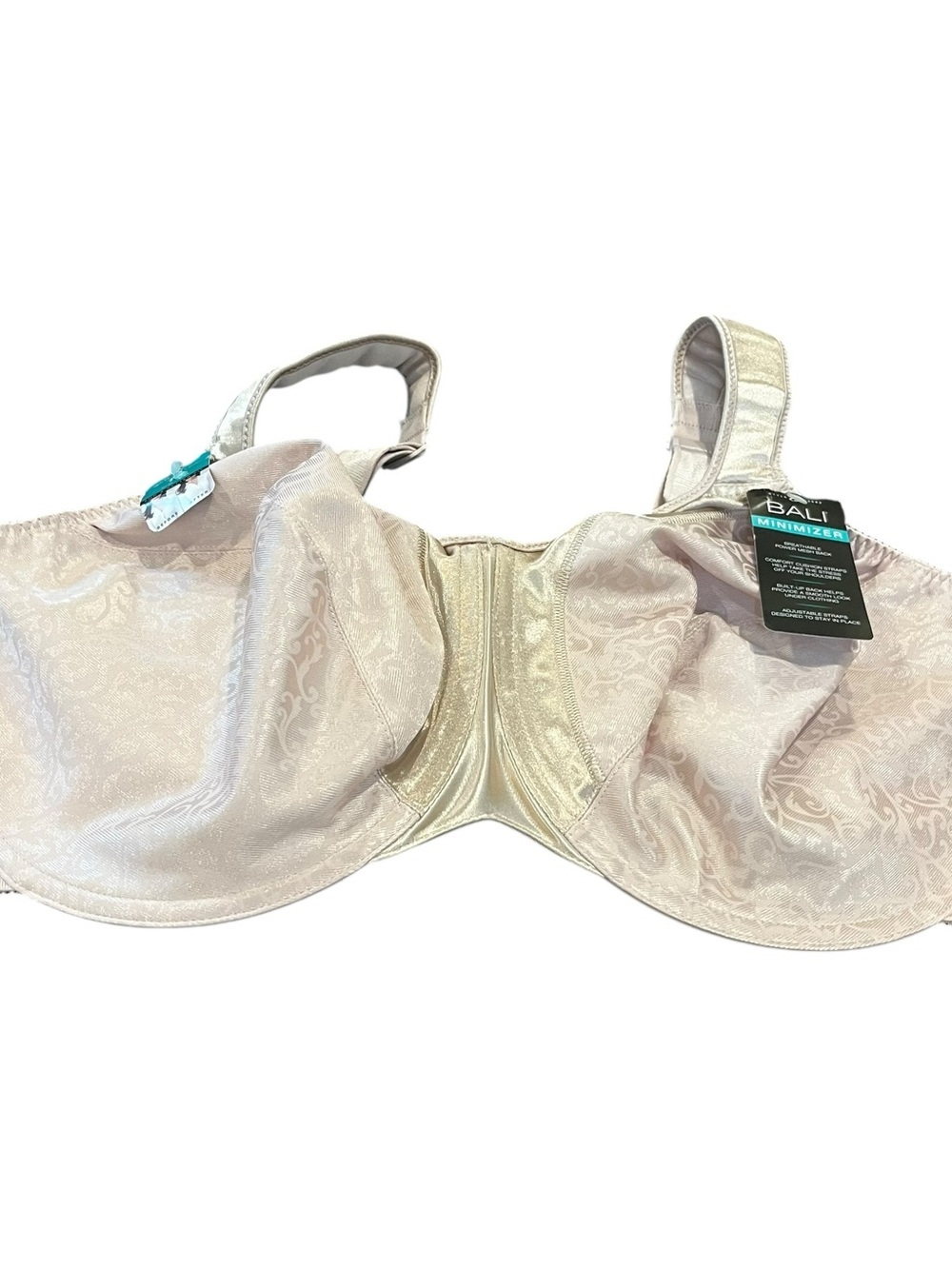 Bali minimizer beige underwire bra 42ddd 42f new nwt